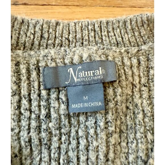 Natural Reflections Women’s Sweater Size Medium Tan - Picture 3 of 3